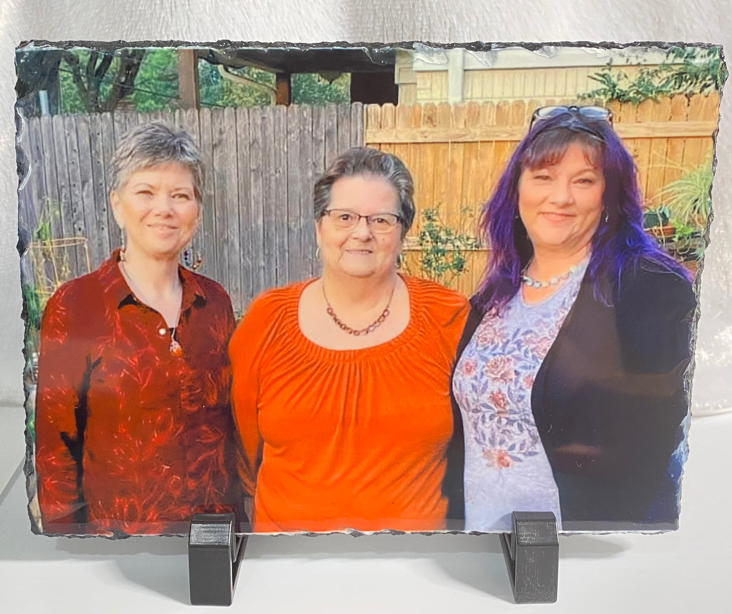 Custom Photo Slate Frame with stands