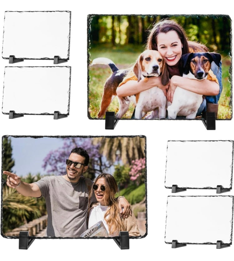 Custom Photo Slate Frame with stands