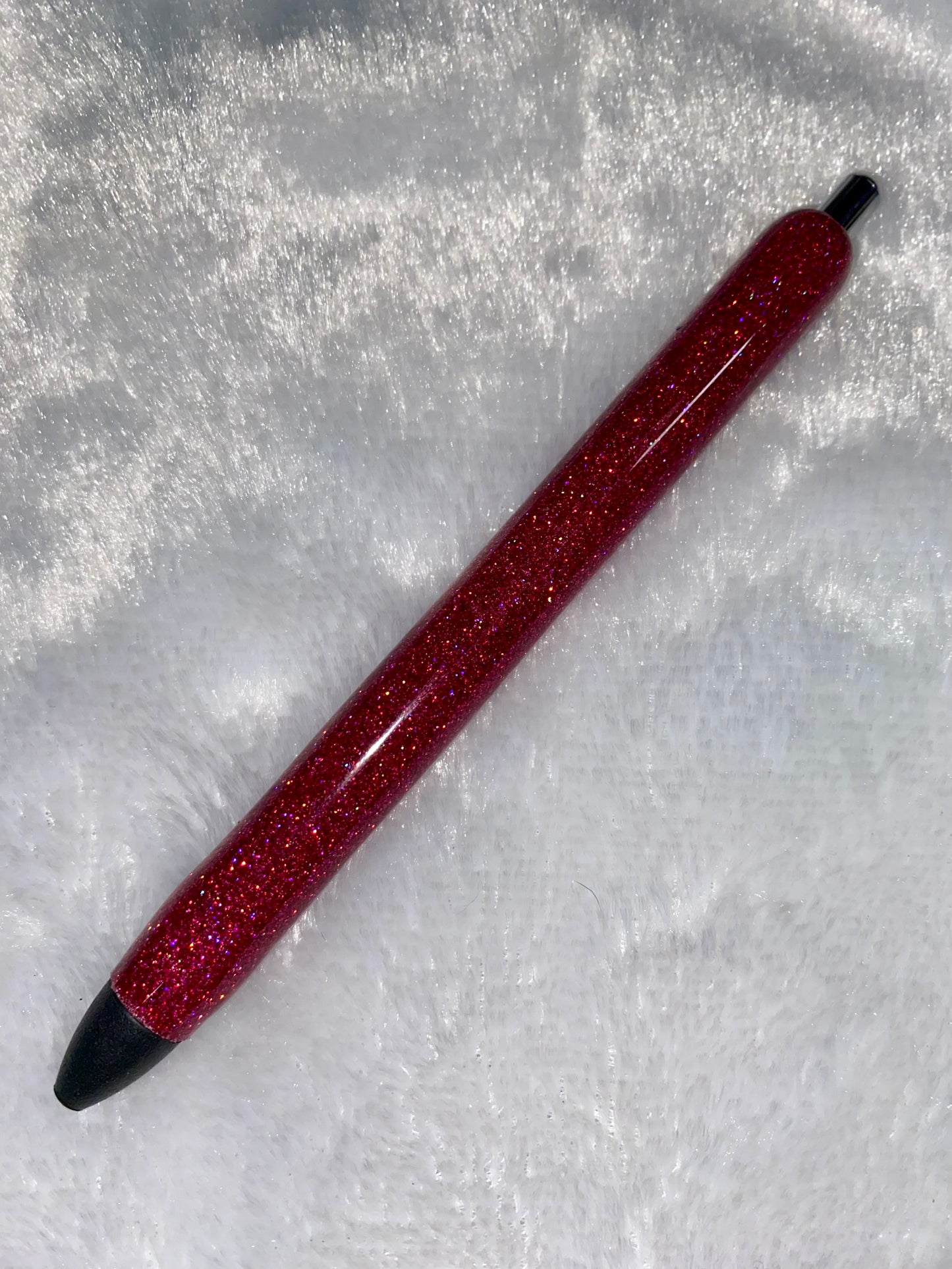 Gel Pen: Maroon Glitter Pen