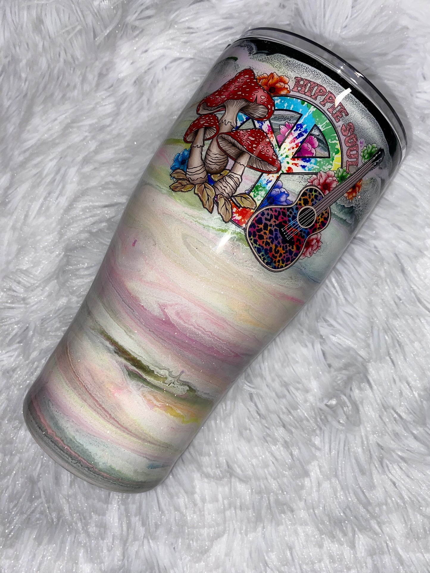 Pastel Swirl Glow in the Dark Hippie Soul 30oz