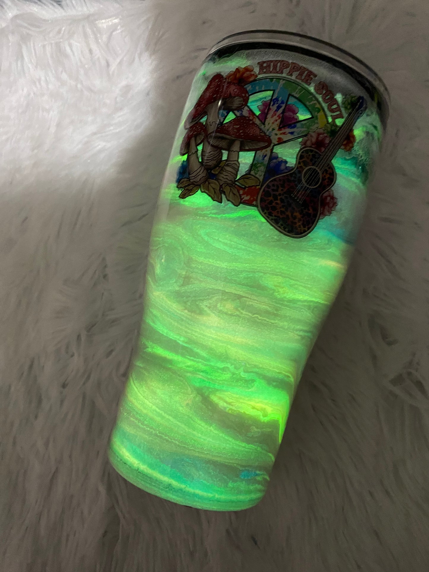 Pastel Swirl Glow in the Dark Hippie Soul 30oz